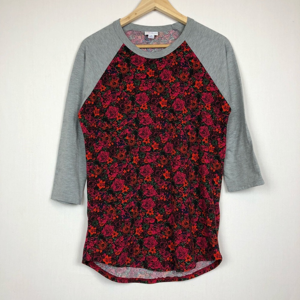 Lularoe floral randy 3/4 Sleeve Shirt